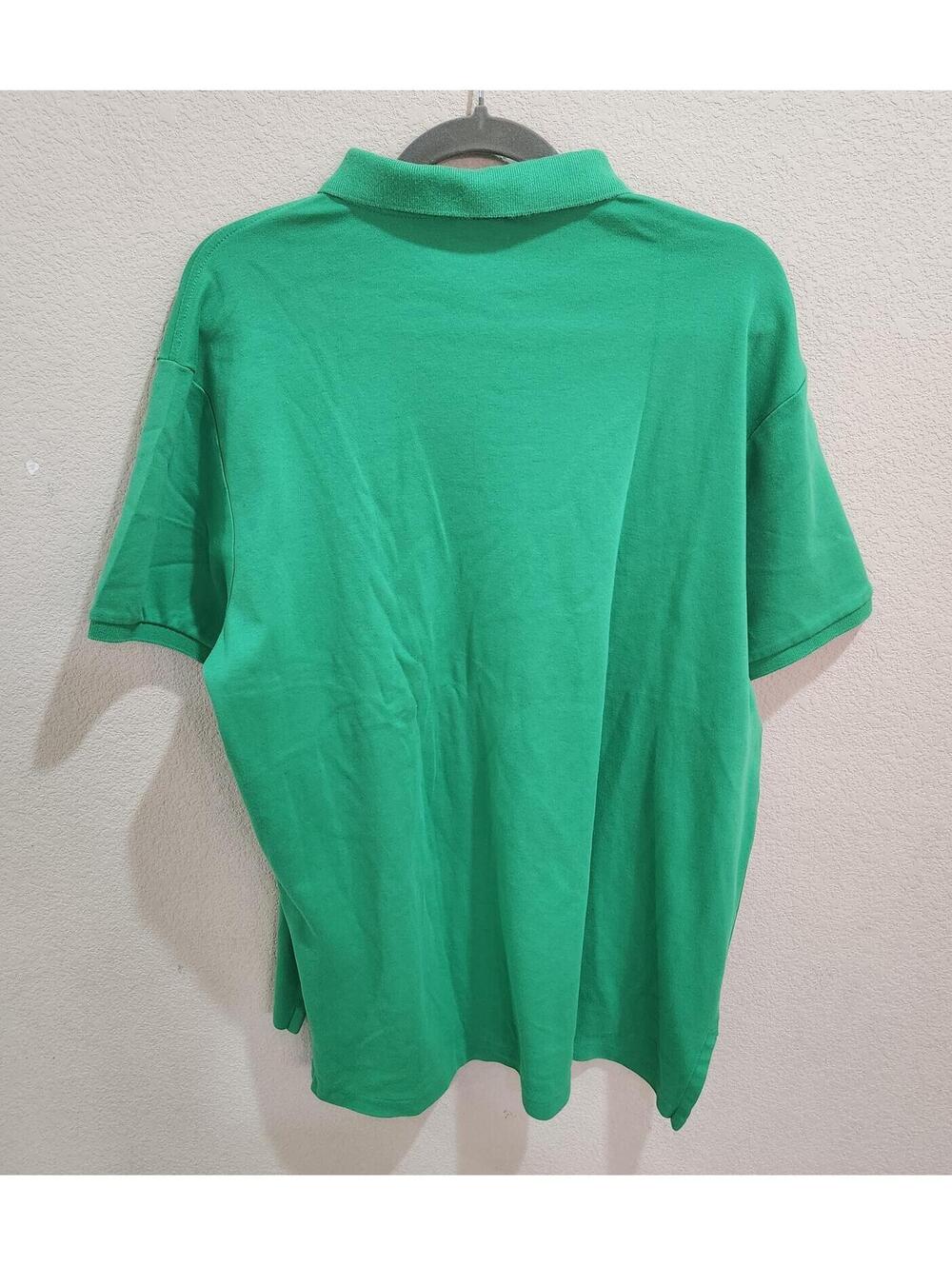 Vintage Polo Ralph Lauren Custom Fit Sz XL S/s Polo shirt Green Pink Pony Cotton - Picture 11 of 11